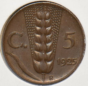 Italy 1925 5 Centesimi 151361 combine shipping