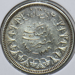 Egypt 1937 AH 1356 2 Piastres 194982 combine shipping
