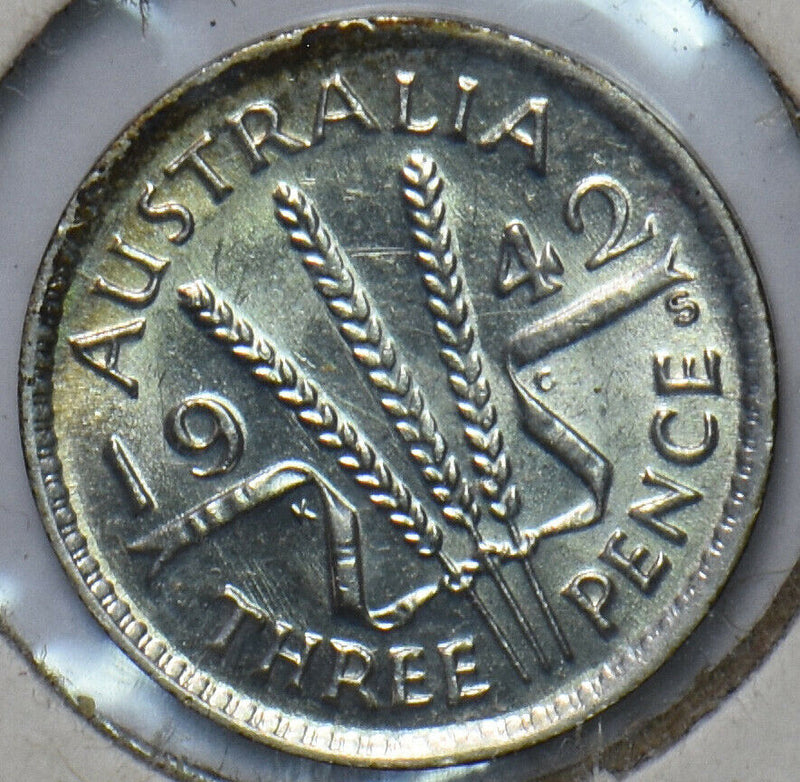 Australia 1942 S 3 Pence 902715 combine shipping