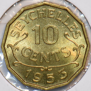 Seychelles 1953 10 Cents 195187 combine shipping