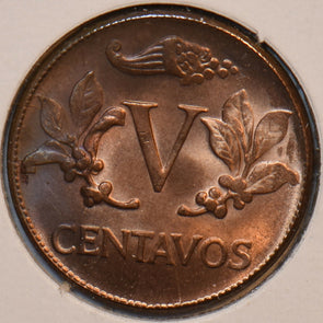 Colombia 1960 5 Centavos 196134 combine shipping