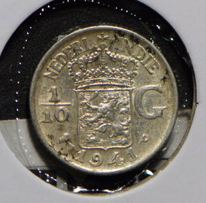 Netherlands East Indies 1941 1/10 Gulden  901208 combine shipping
