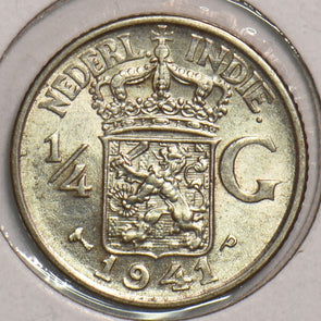 Netherlands East Indies 1941 P 1/4 Gulden 199189 combine shipping