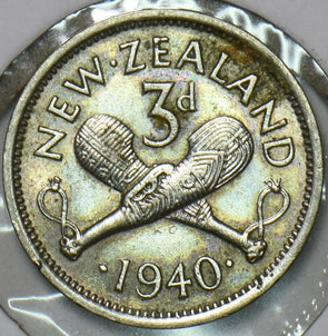 New Zealand 1940 3 Pence 196457 combine shipping