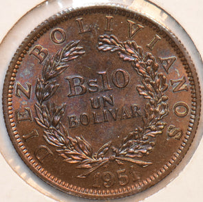 Bolivia 1951 Boliviano 294961 combine shipping