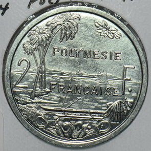 French Polynesia 1984 2 Francs 297740 combine shipping