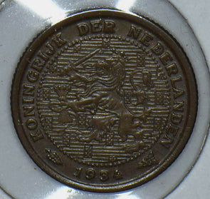 Netherlands 1934 1/2 Cent Lion animal 190735 combine shipping