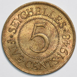 Seychelles 1948 5 Cents 197492 combine shipping