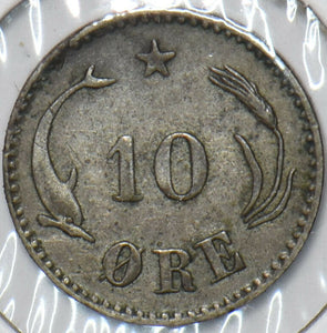 Denmark 1875 10 Ore 194985 combine shipping