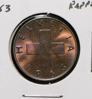 Switzerland 1963 2 Rappen  191729 combine shipping