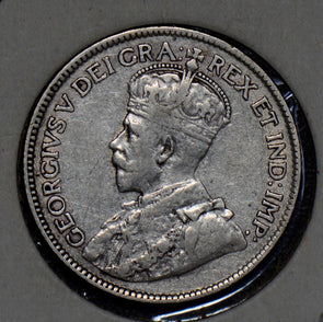 Canada 1917 25 Cents silver newfoundland 190181 combine shipping