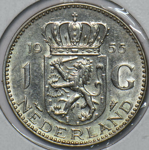 Netherlands 1955 Gulden Lion animal 151557 combine shipping