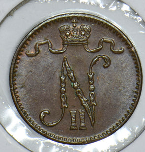 Finland 1912 Nickolas II Penny 290983 combine shipping