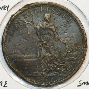 Australia 1856 Penny Token Sydney Smith Peats Co.Store card AU0084 combine shipp