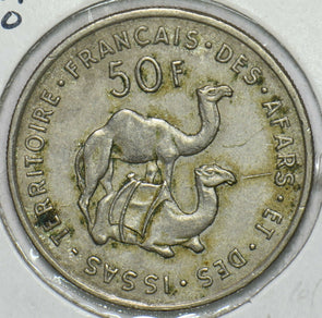 French Colonies 1970 50 Francs Camel animal Afars & Issas 196923 combine shippin