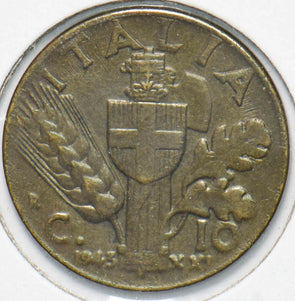 Italy 1943 Vittorio Emanvele III 10 Centesimi 192223 combine shipping