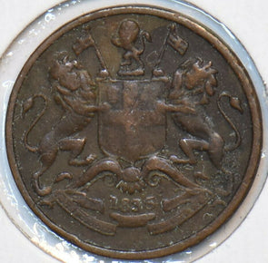 British India 1835 1/12 Anna Lion animal 903385 combine shipping