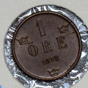 Sweden 1878 Ore UNC double 