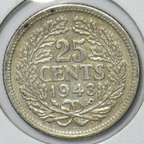 Netherlands 1943 P 25 Cents 151022 combine shipping