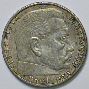 Germany 1938 2 Mark Eagle animal 193446 combine shipping