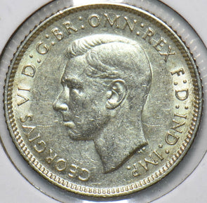 Australia 1942 6 Pence Kangaroo animal Ostrich Georgivs VI 902188 combine shippi