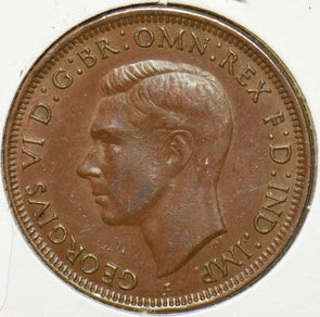 Australia 1943 Georgivs VI Penny Kangaroo animal 292860 combine shipping