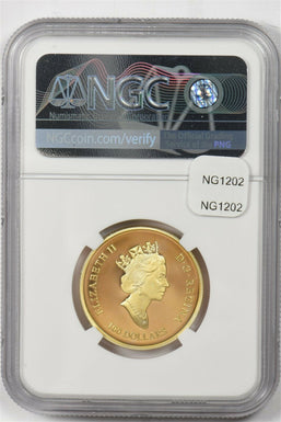 Canada 2001 100 Dollars gold NGC Proof 70 Ultra Cameo 0.25oz gold. Perfect 70. L