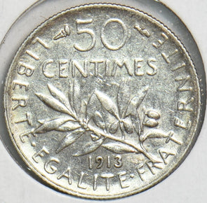 France 1913 50 Centimes 240537 combine shipping