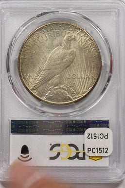 1925-S Peace Dollar Silver PCGS AU58 PC1512