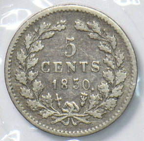 Netherlands 1850 5 Cents  291302 combine shipping