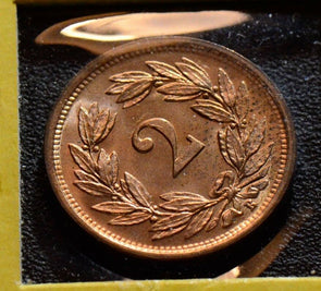 Switzerland 1932 2 Rappen Red UNC S0041 combine shipping