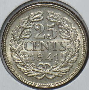 Netherlands 1941 25 Cents 240178 combine shipping