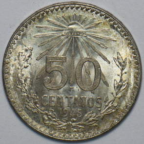 Mexico 1945 50 Centavos Eagle animal 193554 combine shipping