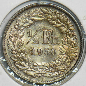 Switzerland 1950 1/2 Franc 298058 combine shipping