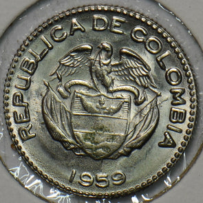 Colombia 1959 10 Centavos Eagle animal 196104 combine shipping