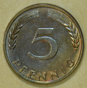 Germany 1950 5 Pfennig 191990 combine shipping