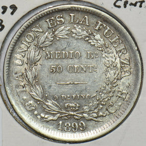 Bolivia 1899 CB 50 Centavos 295725 combine shipping