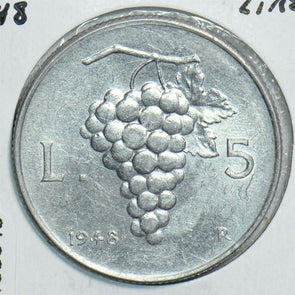 Italy 1948 5 Lire 198046 combine shipping