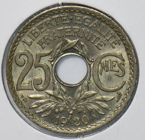 France 1920 25 Centimes 190936 combine shipping