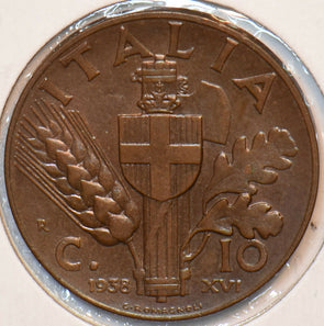 Italy 1938 R 10 Centesimi 194779 combine shipping