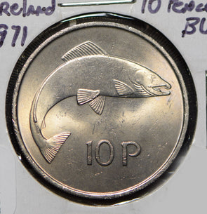Ireland 1971 10 Pence Fish animal  291712 combine shipping