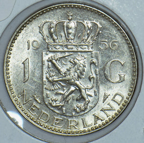 Netherlands 1956 Gulden Lion animal 150436 combine shipping