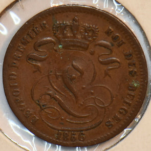 Belgium 1856 Centime Lion animal 491251 combine shipping