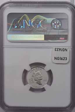Canada 2001 10 Cents Silver NGC Proof 70 Ultra Cameo Year of Volunteers Perfect
