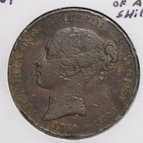 Jersey 1861 1/13 Shilling  J0094 combine shipping