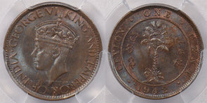 Ceylon 1942 Cent PCGS MS 64 BROWN KM-111a No PM PI0070 combine shipping