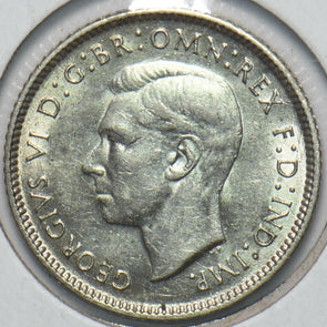 Australia 1942 6 Pence Kangaroo animal Ostrich Georgivs VI 902072 combine shippi