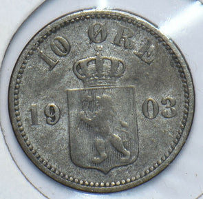 Sweden 1903 10 Ore Lion animal 193528 combine shipping