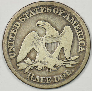 1859-O Seated Liberty Half Dollar 90% silver Good U0414