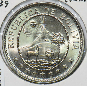Bolivia 1939 50 Centavos 295761 combine shipping